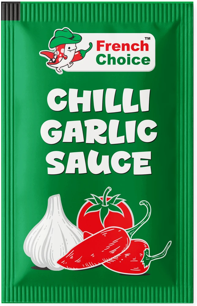 French Choice Chilli Garlic Sauce — 9 g Green Sachet