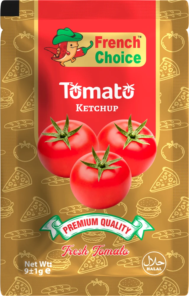 French Choice Tomato Ketchup — 9 g Gold Sachet