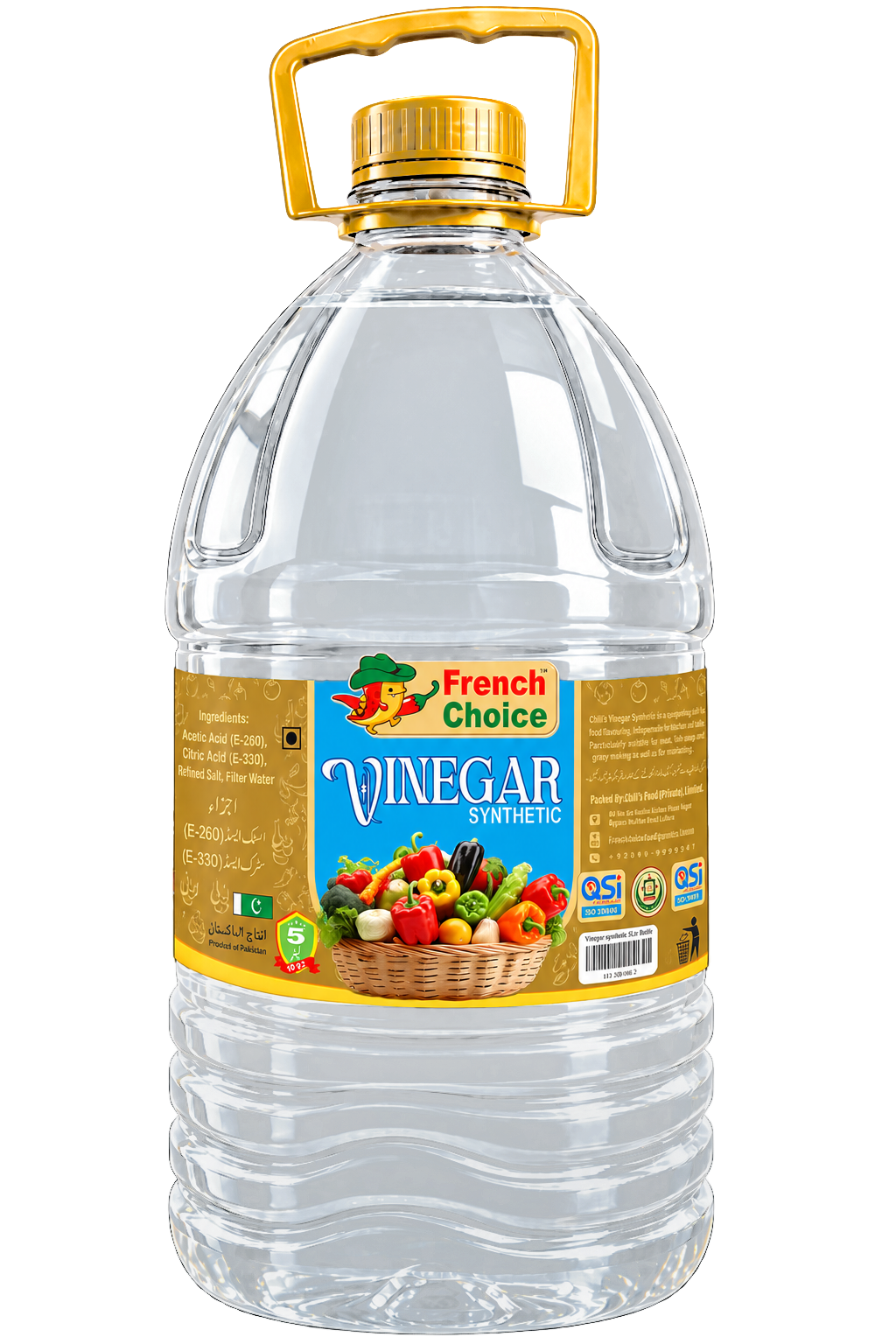 French Choice White Synthetic Vinegar — 5 Ltr Bottle